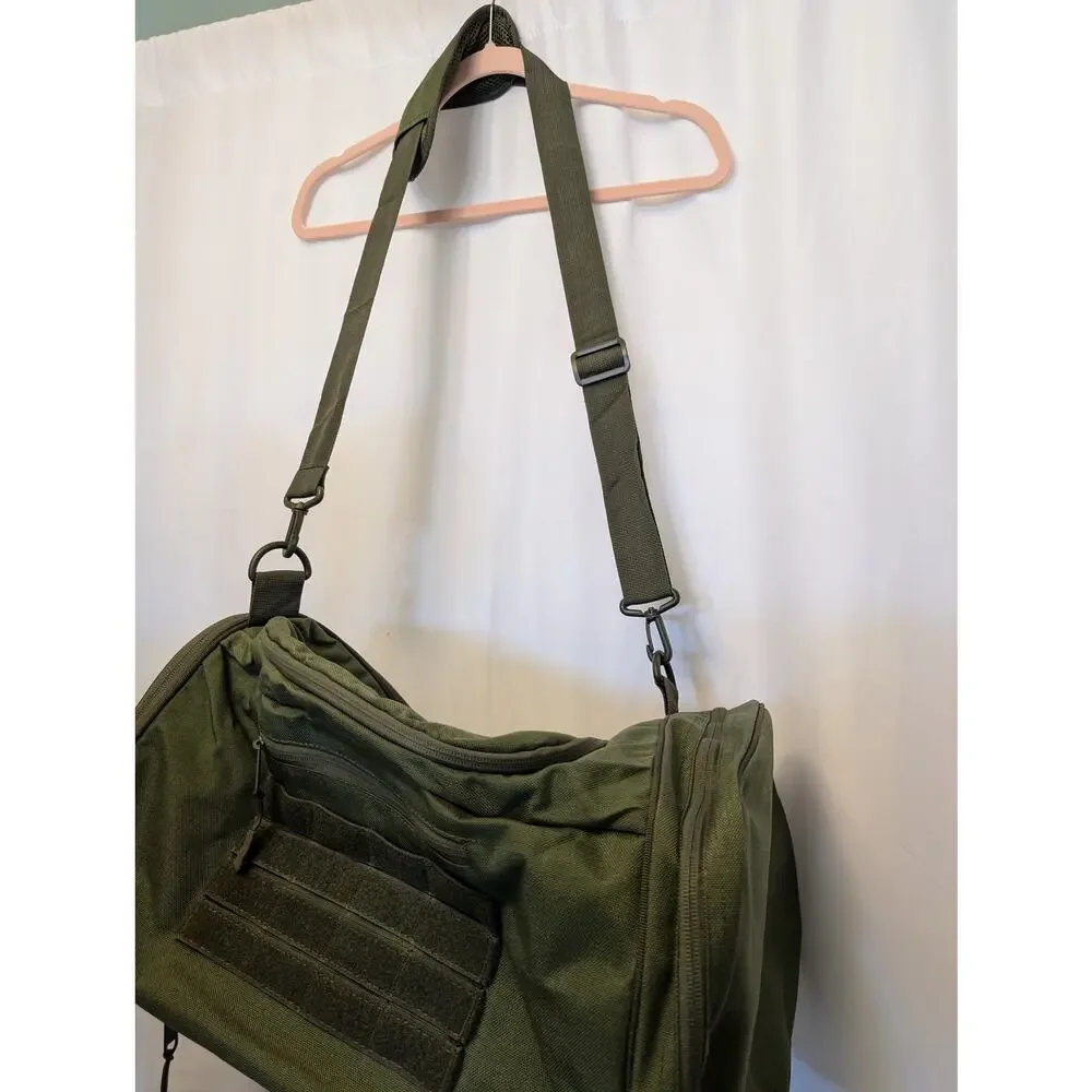 Sirius Strength Olive Green Tactical Duffel Bag Gym Travel Luggage w MOLLE NEW